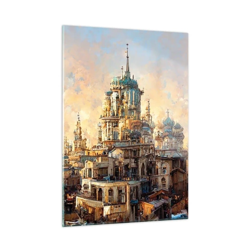 Schilderen op glas - Stad der steden - 50x70 cm