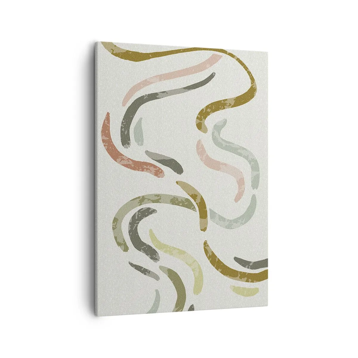Schilderen op canvas - Een vrolijke dans van abstractie - 50x70 cm