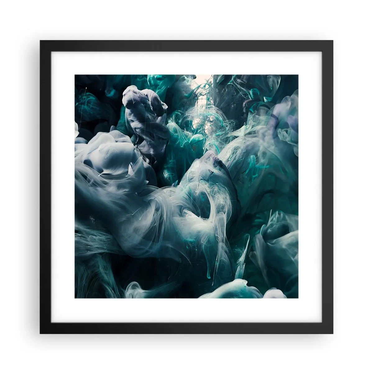 Poster in een zwarte lijst - De nobele kilheid van steen - 40x40 cm