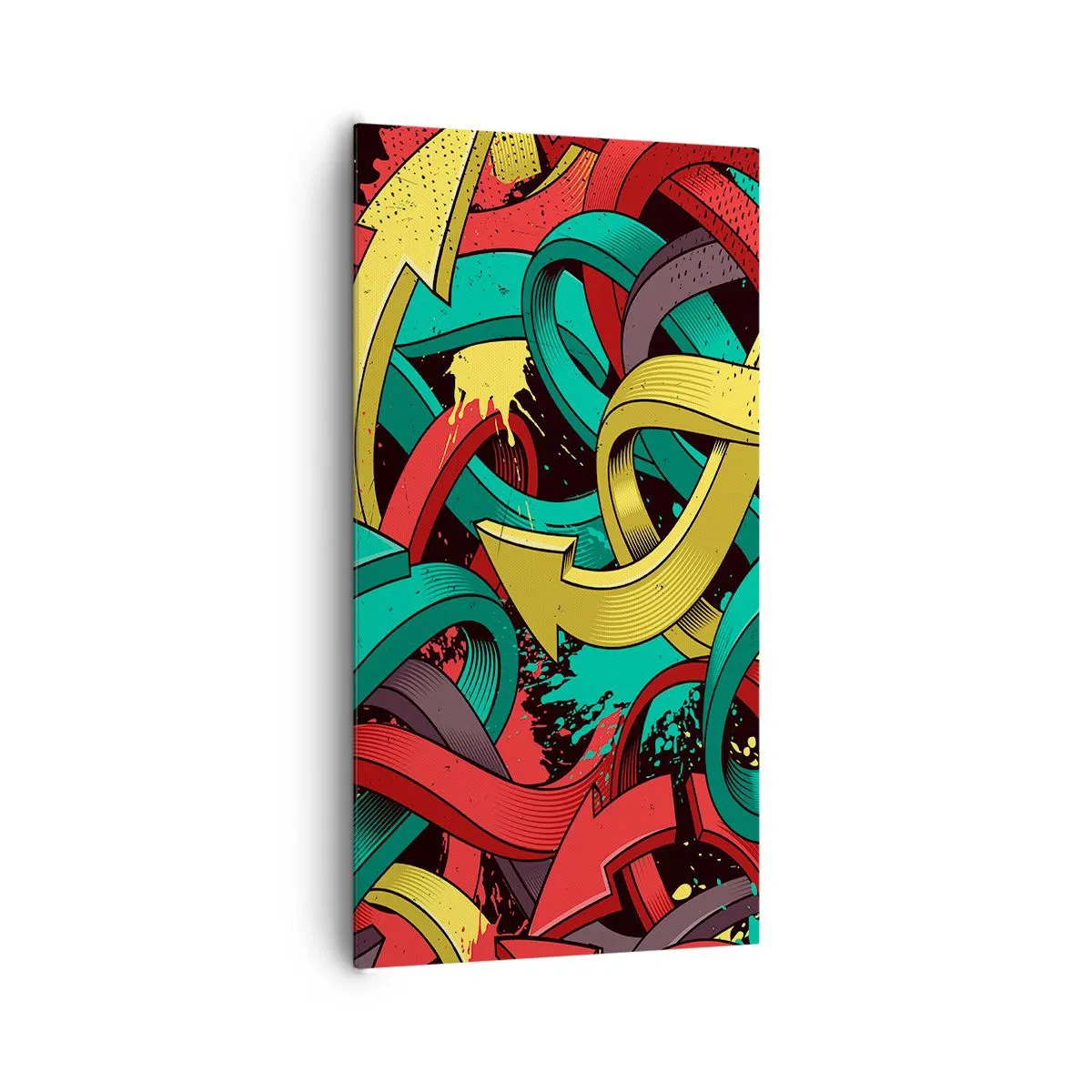 Schilderen op canvas - Welke weg naar het doel? - 65x120 cm