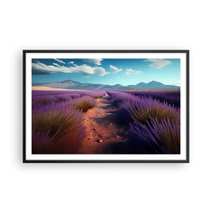 Poster in een zwarte lijst - Geurige velden - 91x61 cm