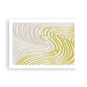 Poster - Een compositie met een zachte buiging - 70x50 cm