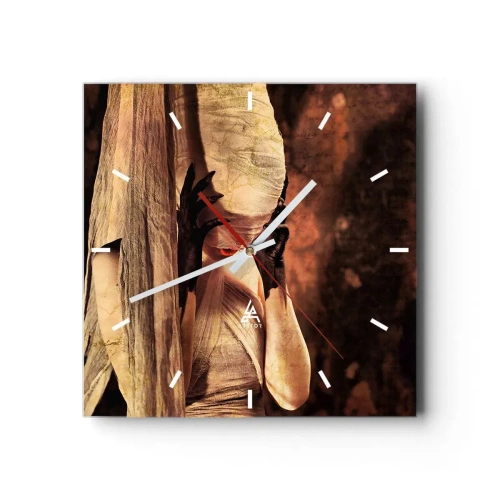 Wandklok - Klok - Tussen goed en kwaad - 30x30 cm