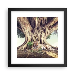 Poster in een zwarte lijst - Uitzicht vanuit het boek Genesis - 30x30 cm