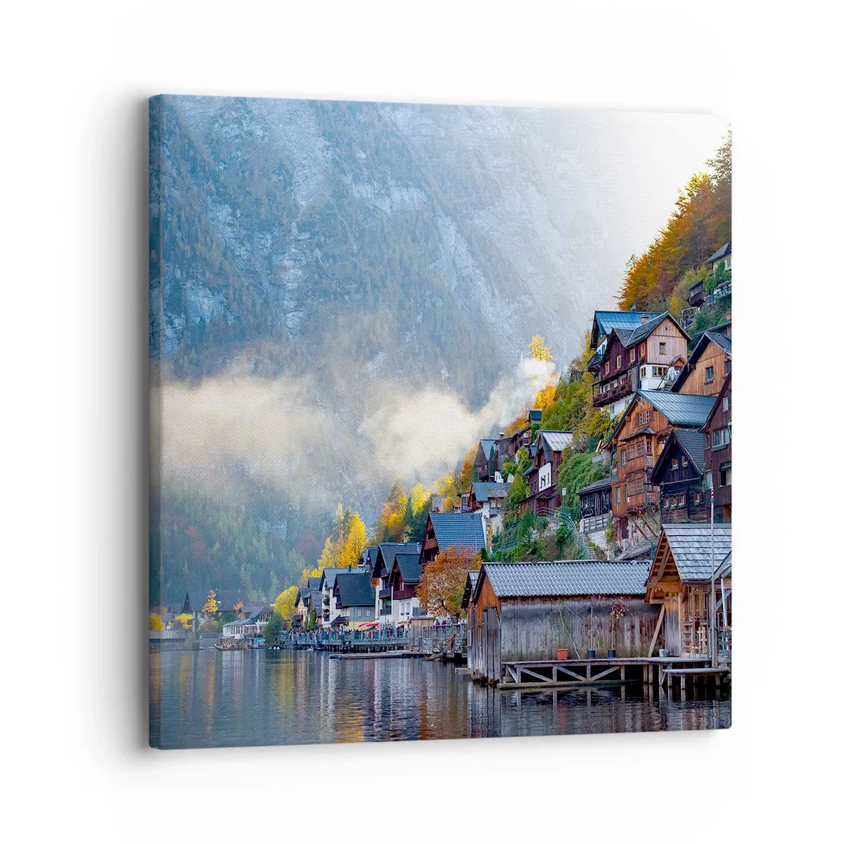 Schilderen op canvas - Alpine sfeer - 30x30 cm