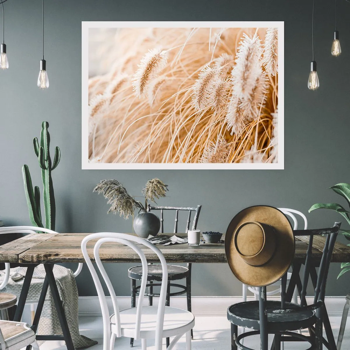 Poster - Het gouden geritsel van het gras - 91x61 cm