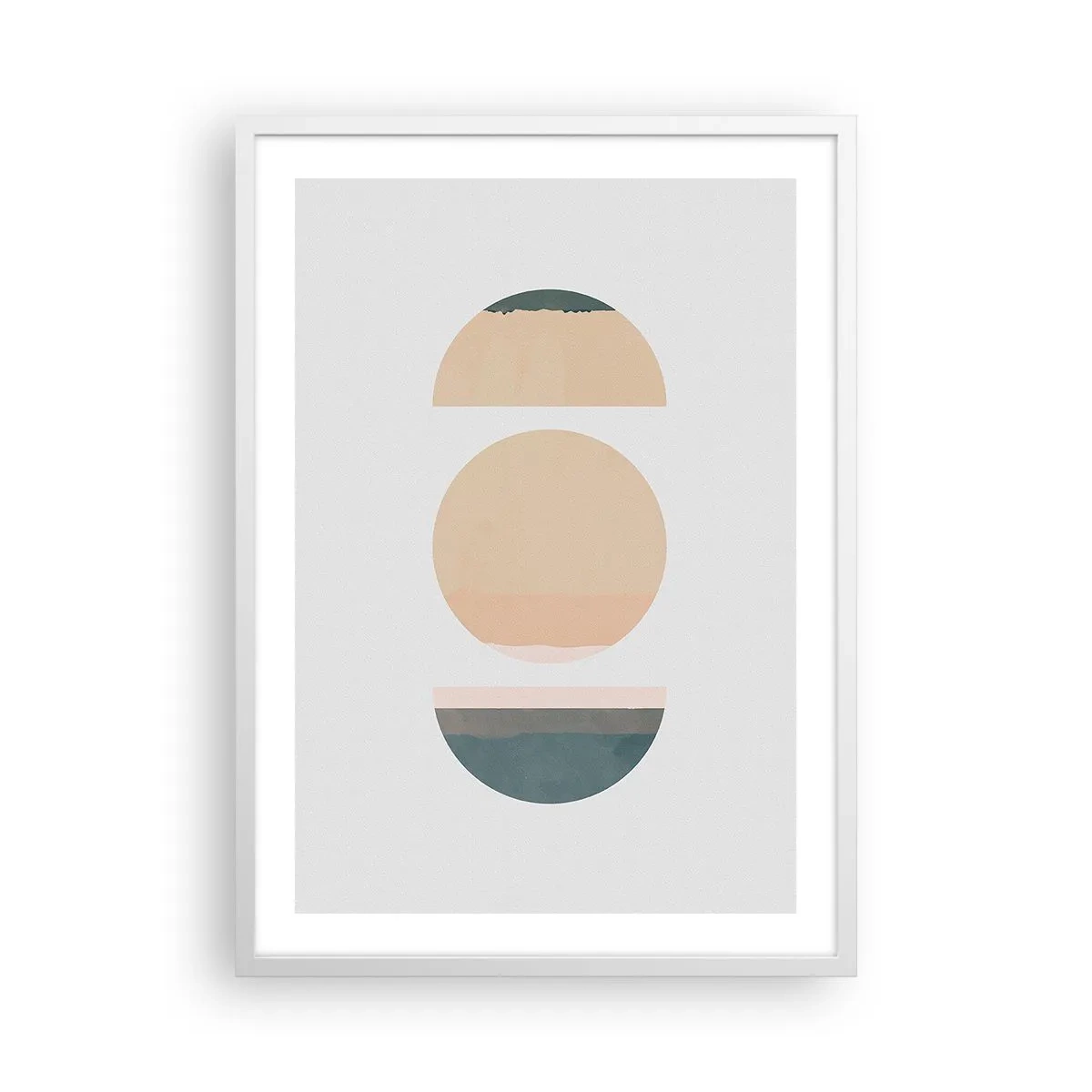 Poster in een witte lijst - Een Wiel achter een andere - 50x70 cm