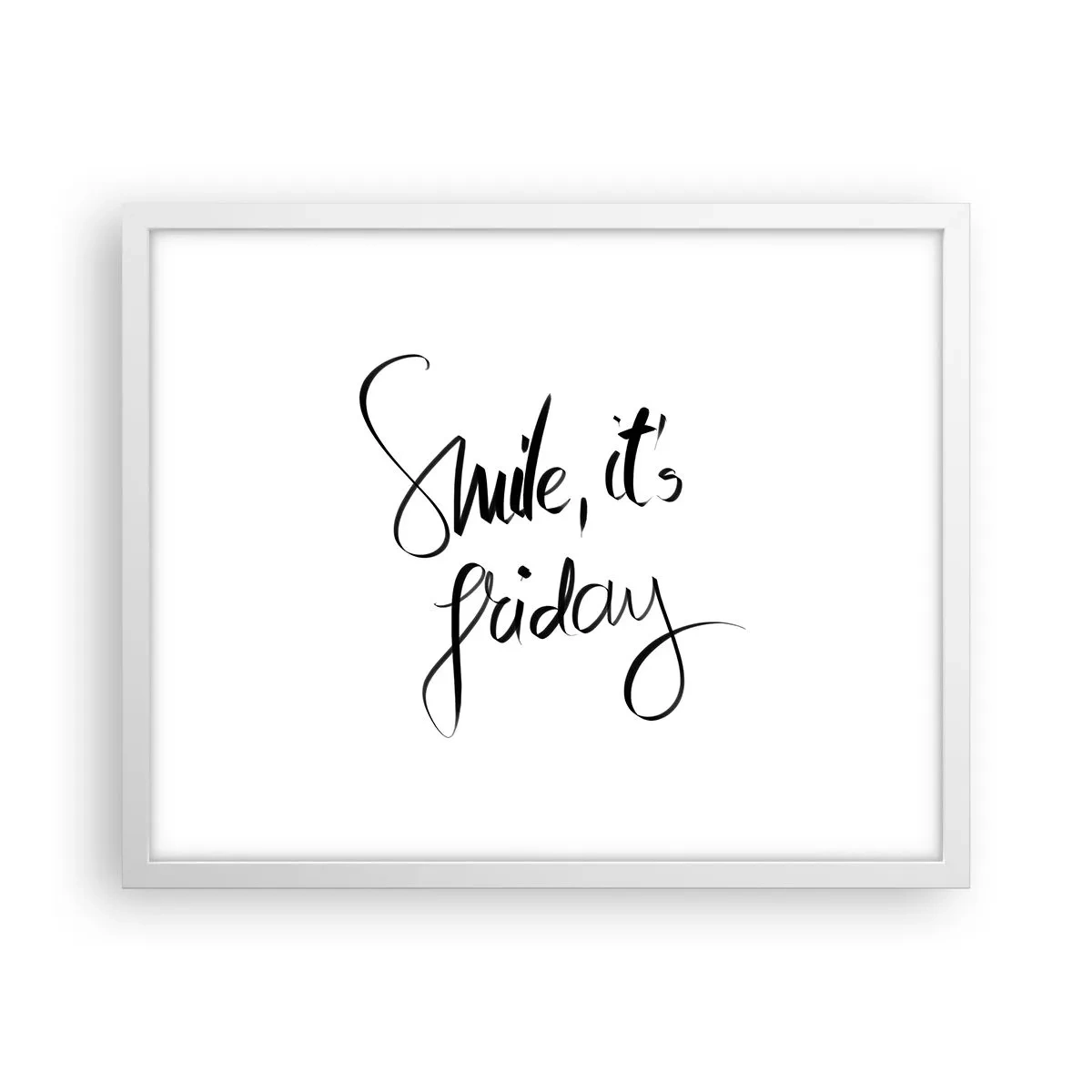 Poster in een witte lijst - Echte vreugde - 50x40 cm