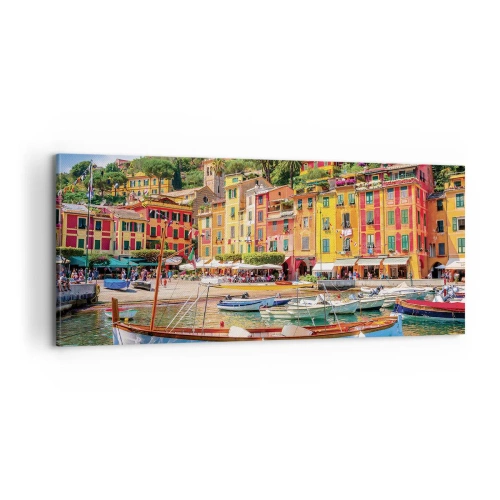 Schilderen op canvas - Italiaanse ochtend - 100x40 cm