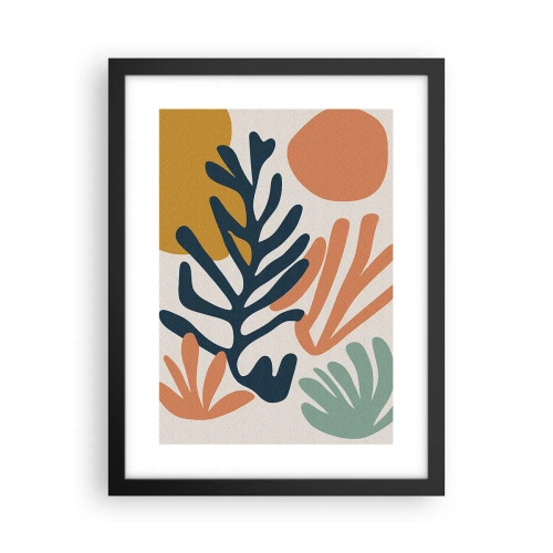 Poster in een zwarte lijst - Koraalzeeën - 30x40 cm