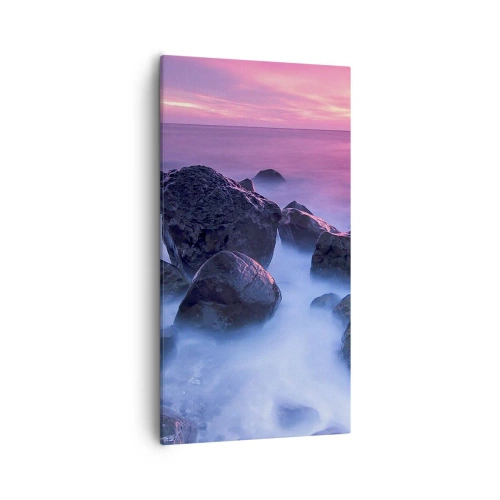 Schilderen op canvas - Geboorte in licht en mist - 55x100 cm