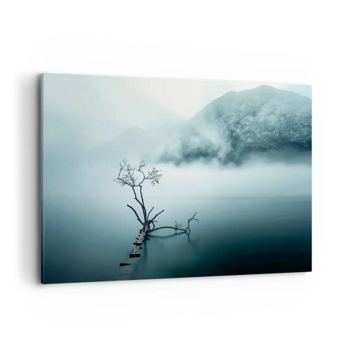 Schilderen op canvas - Van water en mist - 120x80 cm