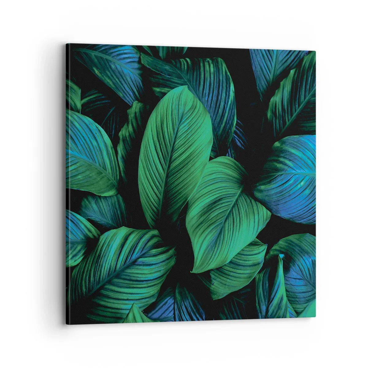 Schilderen op canvas - In de groene menigte - 70x70 cm