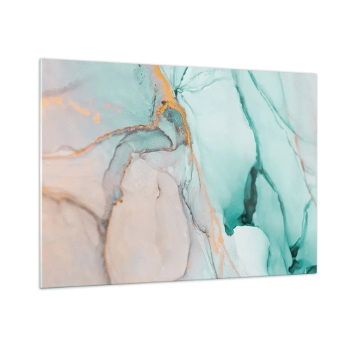 Schilderen op glas - Een dans van vormen en kleuren - 100x70 cm