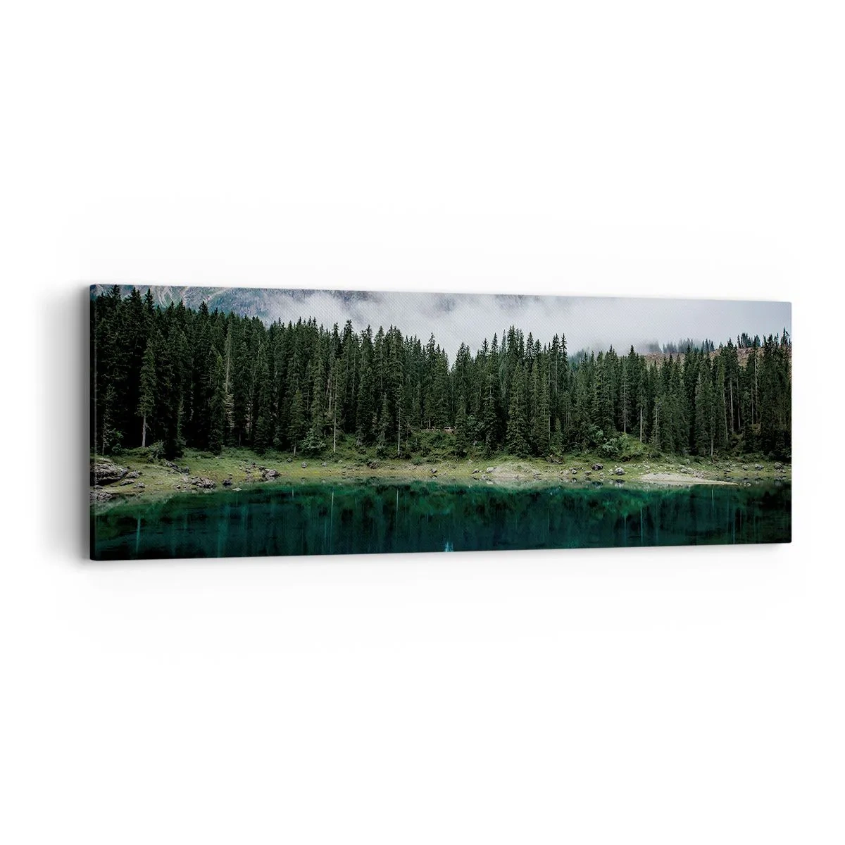 Schilderen op canvas - Stil, stil, laten we het drinkwater niet wakker maken... - 90x30 cm