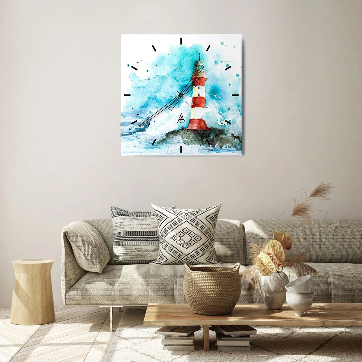 Wandklok - Klok - Eenheid van de elementen - 40x40 cm