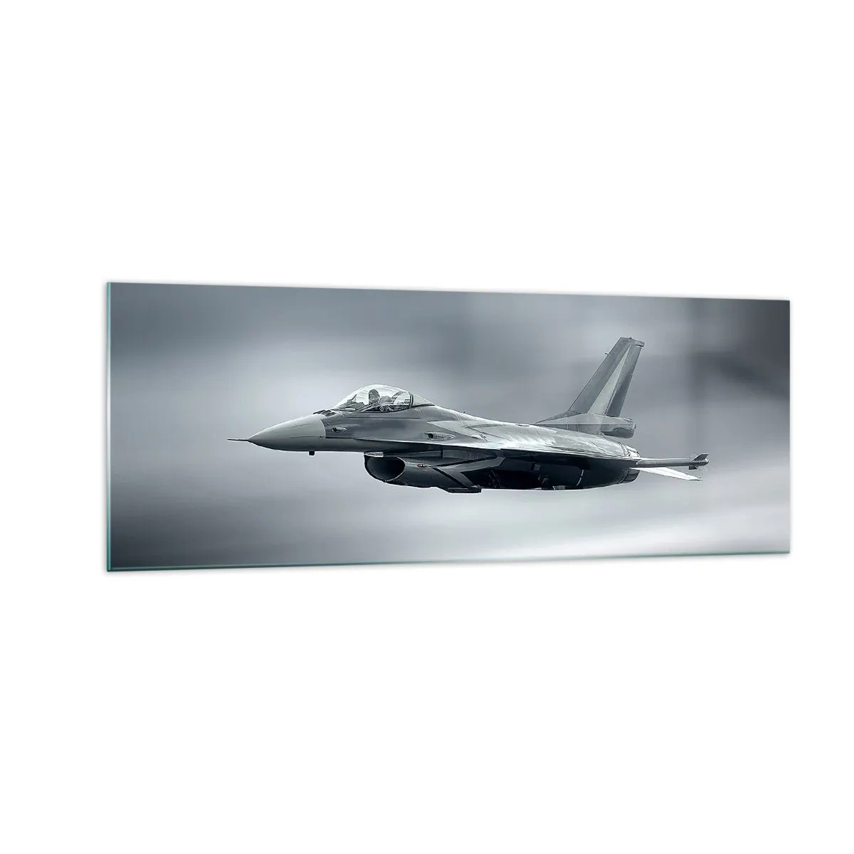 Schilderen op glas - Ga je de handschoen toewerpen? - 140x50 cm