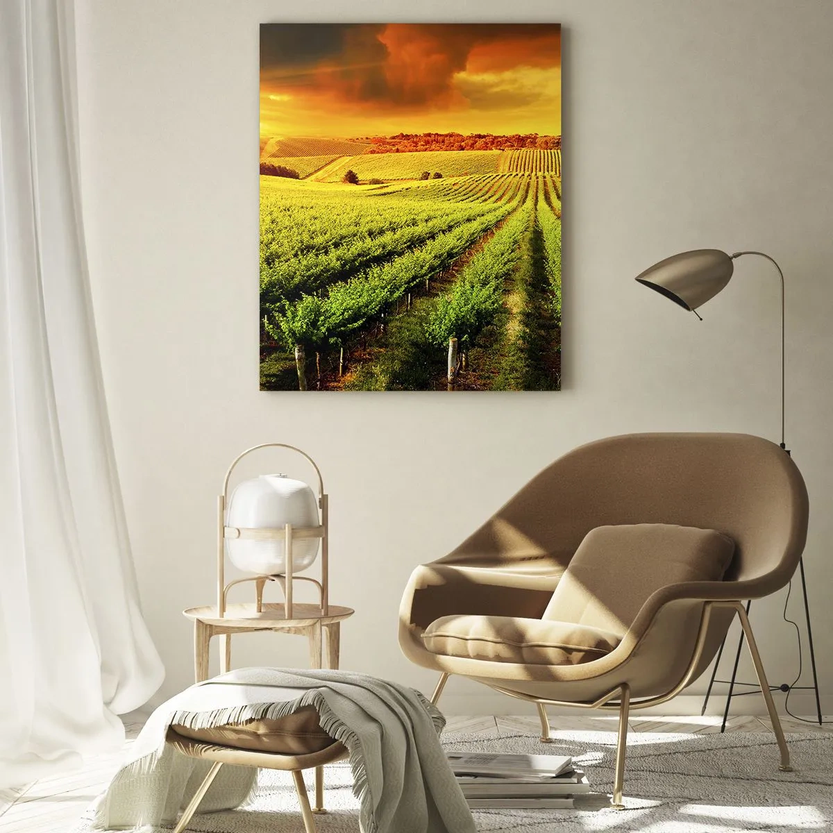 Schilderen op glas - Onder de Australische zon - 50x70 cm