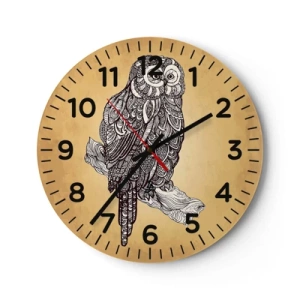 Wandklok - Klok - Ingewikkelde ornamenten van wijsheid - 30x30 cm