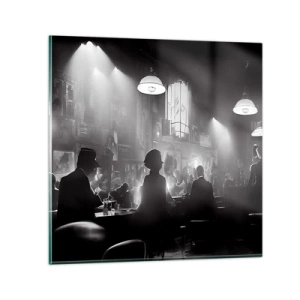 Schilderen op glas - In jazz-sfeer - 30x30 cm