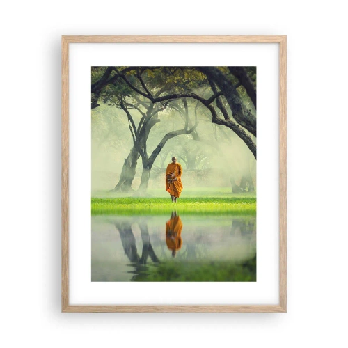 Een poster in een licht eiken lijst - Op weg naar verlichting - 40x50 cm