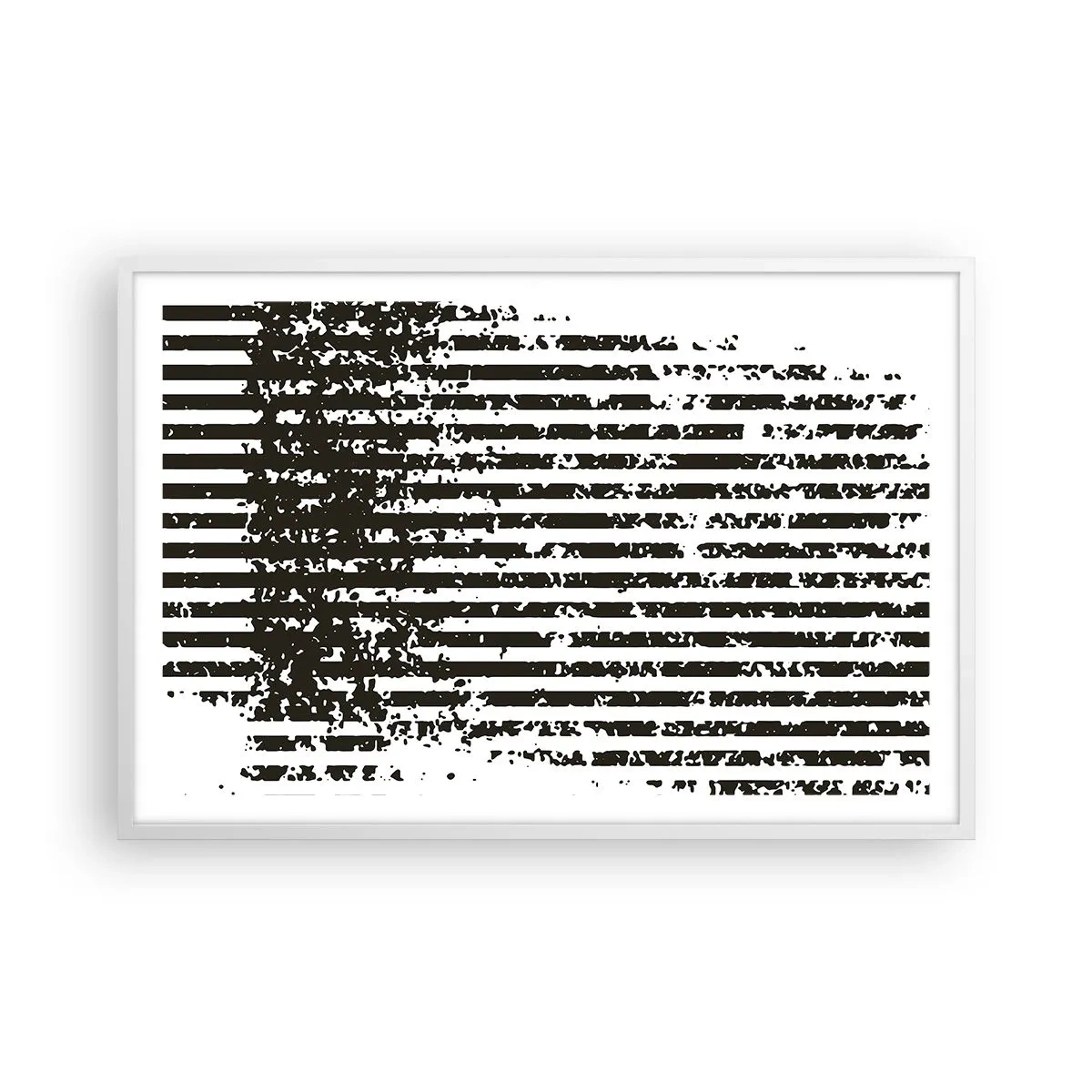 Poster in een witte lijst - Ritme en ruis - 91x61 cm