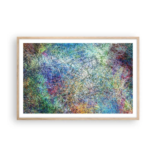 Een poster in een licht eiken lijst - Het is niet zo eenvoudig - 91x61 cm