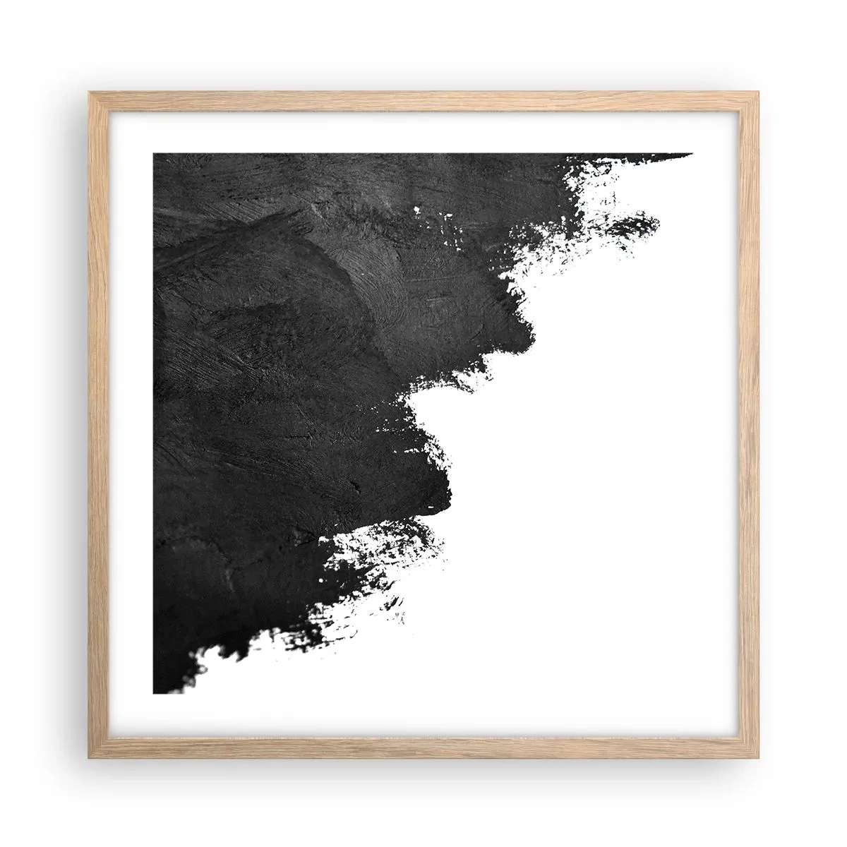 Een poster in een licht eiken lijst - Elementen: aarde - 50x50 cm