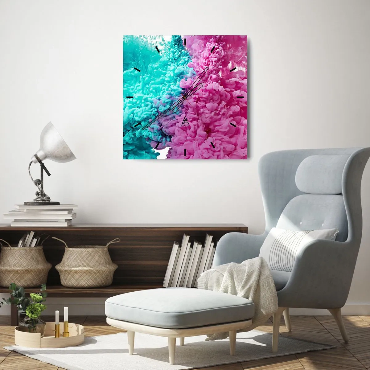 Wandklok - Klok - Laatst gevecht - 30x30 cm