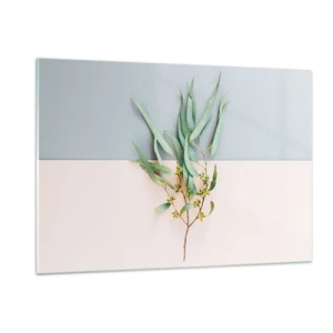 Schilderen op glas - Subtiliteit in pastelkleuren - 120x80 cm