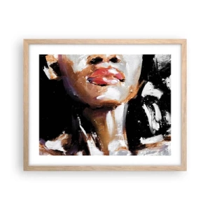 Een poster in een licht eiken lijst - Trots zonder vooroordelen - 50x40 cm