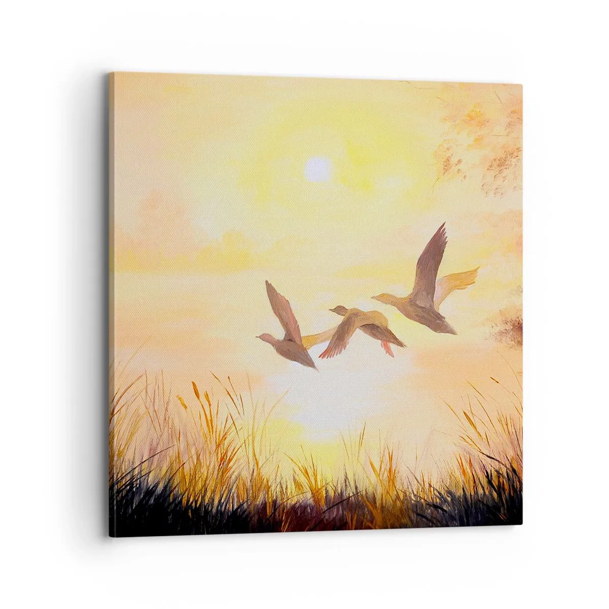 Schilderen op canvas - Het begin van een lange reis - 70x70 cm