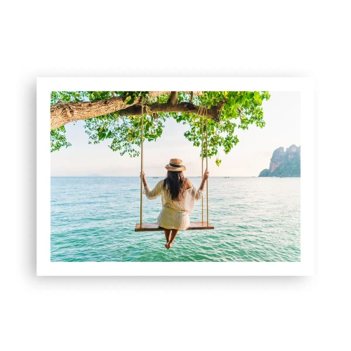 Poster - Het leven is prachtig - 70x50 cm