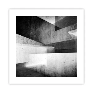 Poster - De structuur van de ruimte - 40x40 cm