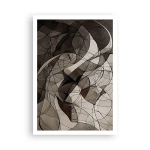 Poster - Circulatie van aardekleuren - 70x100 cm