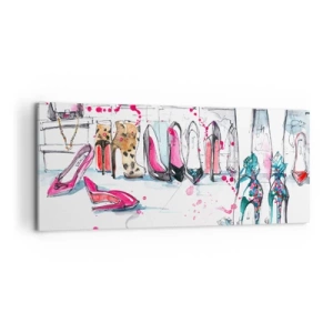 Schilderen op canvas - Sesam, doe open - 120x50 cm