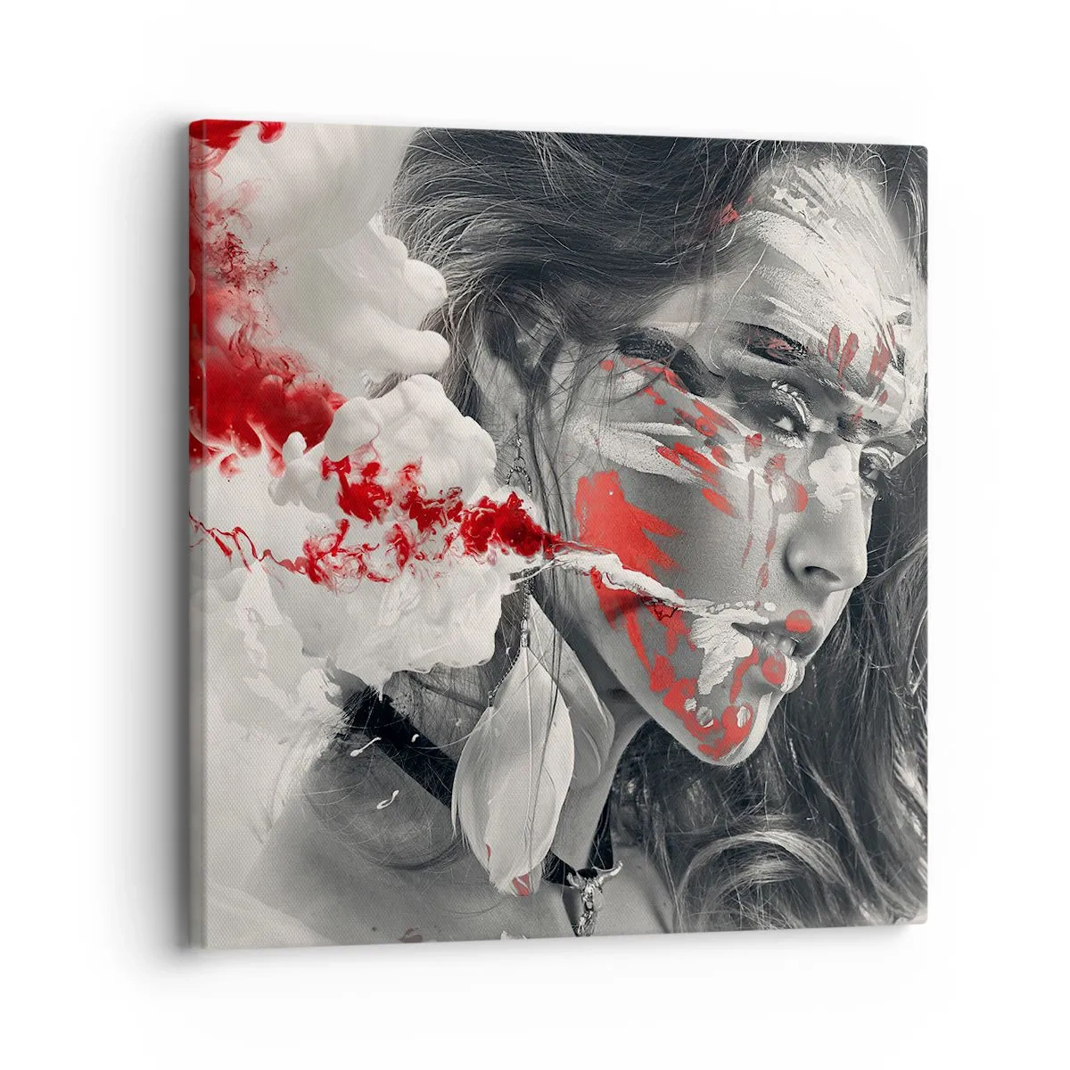 Schilderen op canvas - In de dampen van absurditeit - 30x30 cm