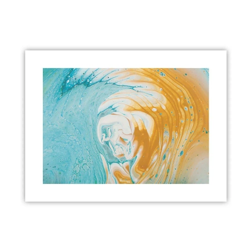 Poster - Pastel werveling - 40x30 cm