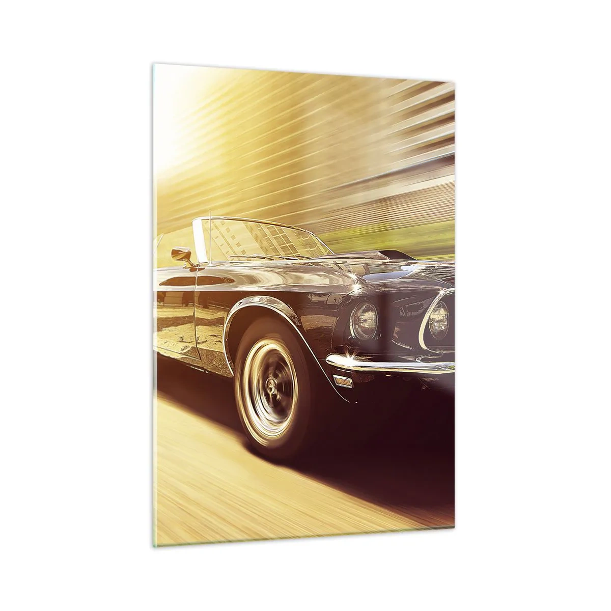 Schilderen op glas - 1967 - de legende keert terug - 50x70 cm