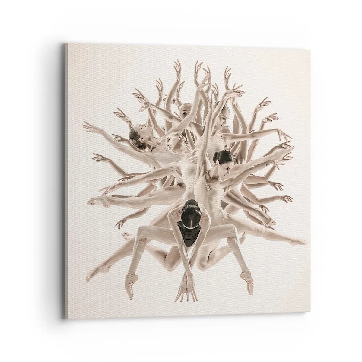 Schilderen op canvas - Bloeiend in dans - 70x70 cm