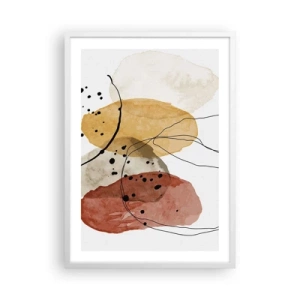 Poster in een witte lijst - Als lichte, transparante lucht - 50x70 cm