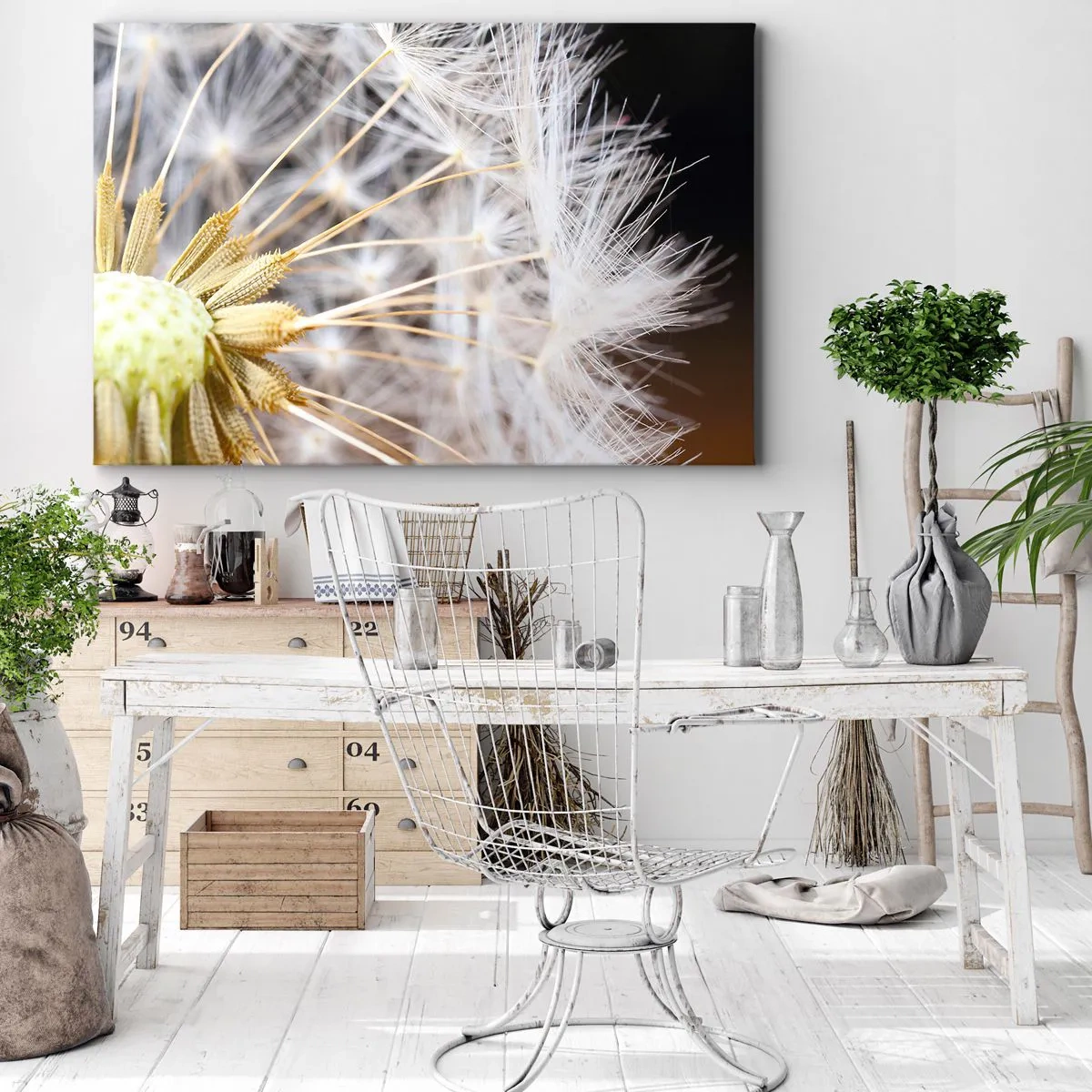 Schilderen op canvas - Net voor vertrek - 100x70 cm