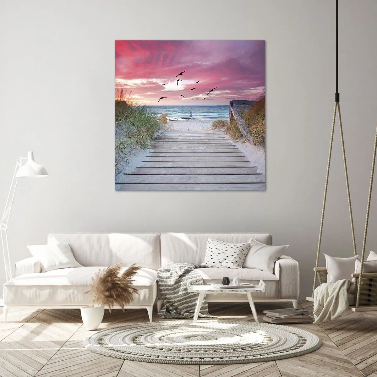 Schilderen op canvas - Baltische indruk - 30x30 cm