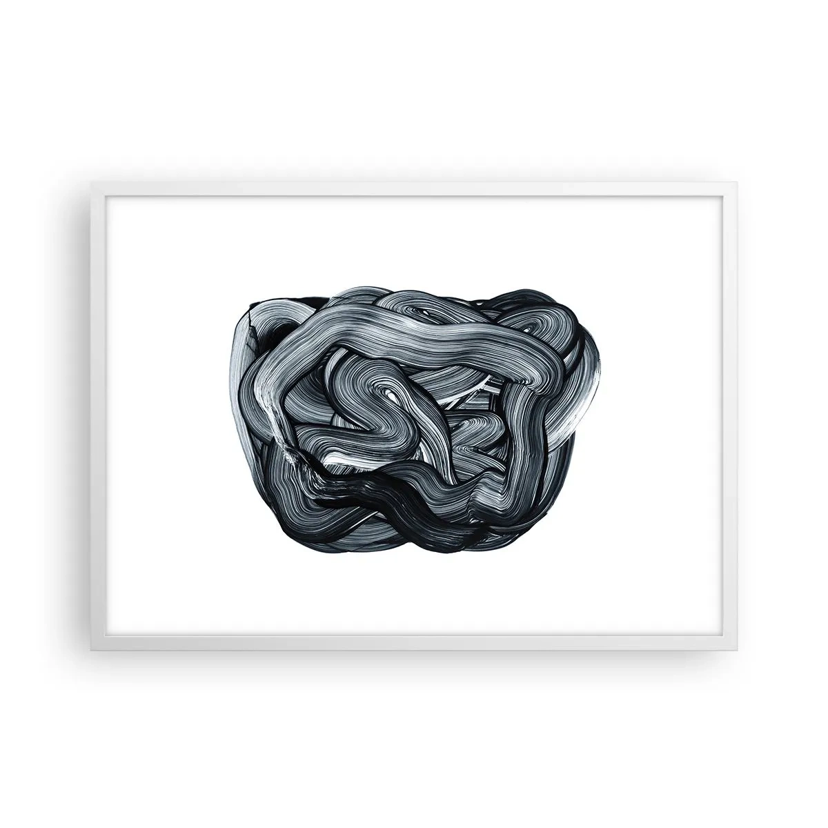 Poster in een witte lijst - Het is niet zo eenvoudig - 70x50 cm