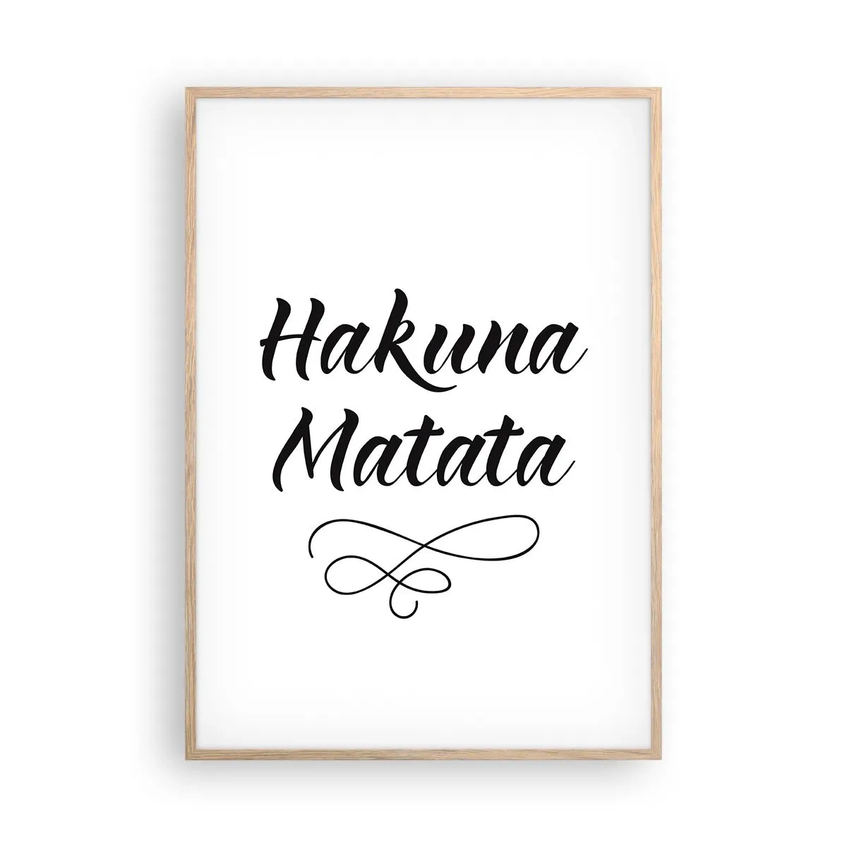 Een poster in een licht eiken lijst - Beste advies - 70x100 cm