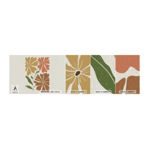 Fotobehang Staaltje Standard Eco - Natuur en geometrie - Boho, Bloemen, Minimalisme - 100x30 cm