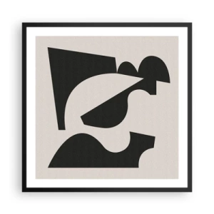 Poster in een zwarte lijst - Voor zelfassemblage - 60x60 cm