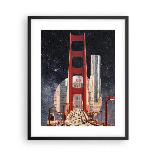 Poster in een zwarte lijst - Altijd in het centrum - 40x50 cm