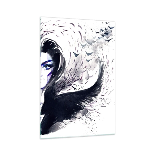 Schilderen op glas - Demonisch en mooi - 70x100 cm