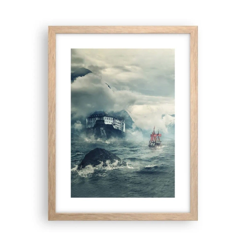 Een poster in een licht eiken lijst - In magische wateren - 30x40 cm